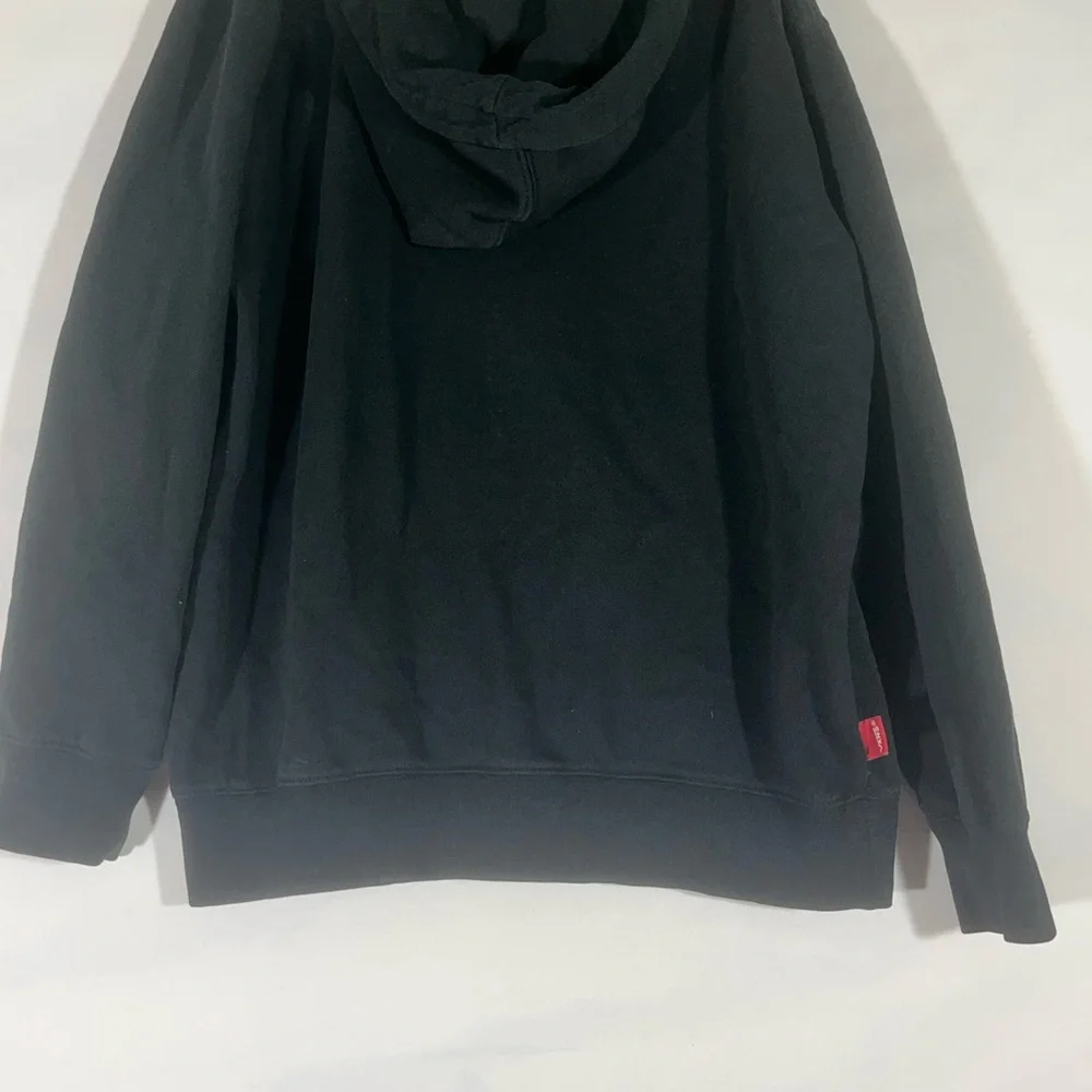 VANS‎ OFF THE WALL ZIP UP HOODIE W/POCKETS UNISEX YOUTH M BLACK PREOWNED